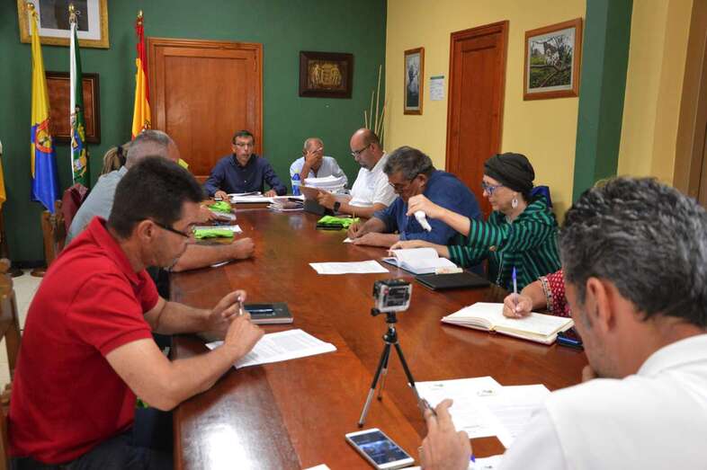 Imagen del Pleno del pasado lunes (Foto TA)